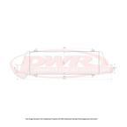 Racer Series Intercooler - Core Size 600 x 200 x 68mm, 2.5" Outlets