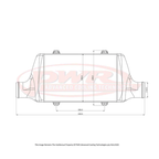 Street Series Intercooler - Core Size 300 x 200 x 68mm, 2.5" Outlets